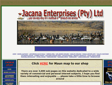 Tablet Screenshot of jacanaent.com